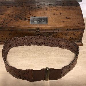 Lucky leather belt